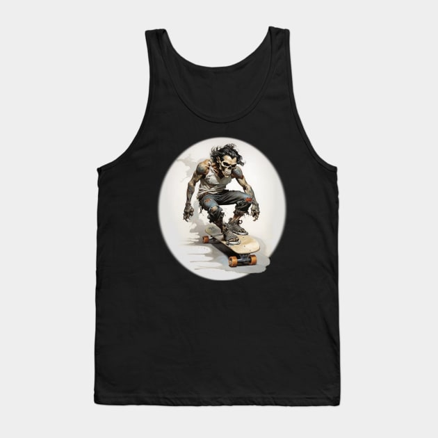 Skater Zombie Tank Top by Paul_Abrams